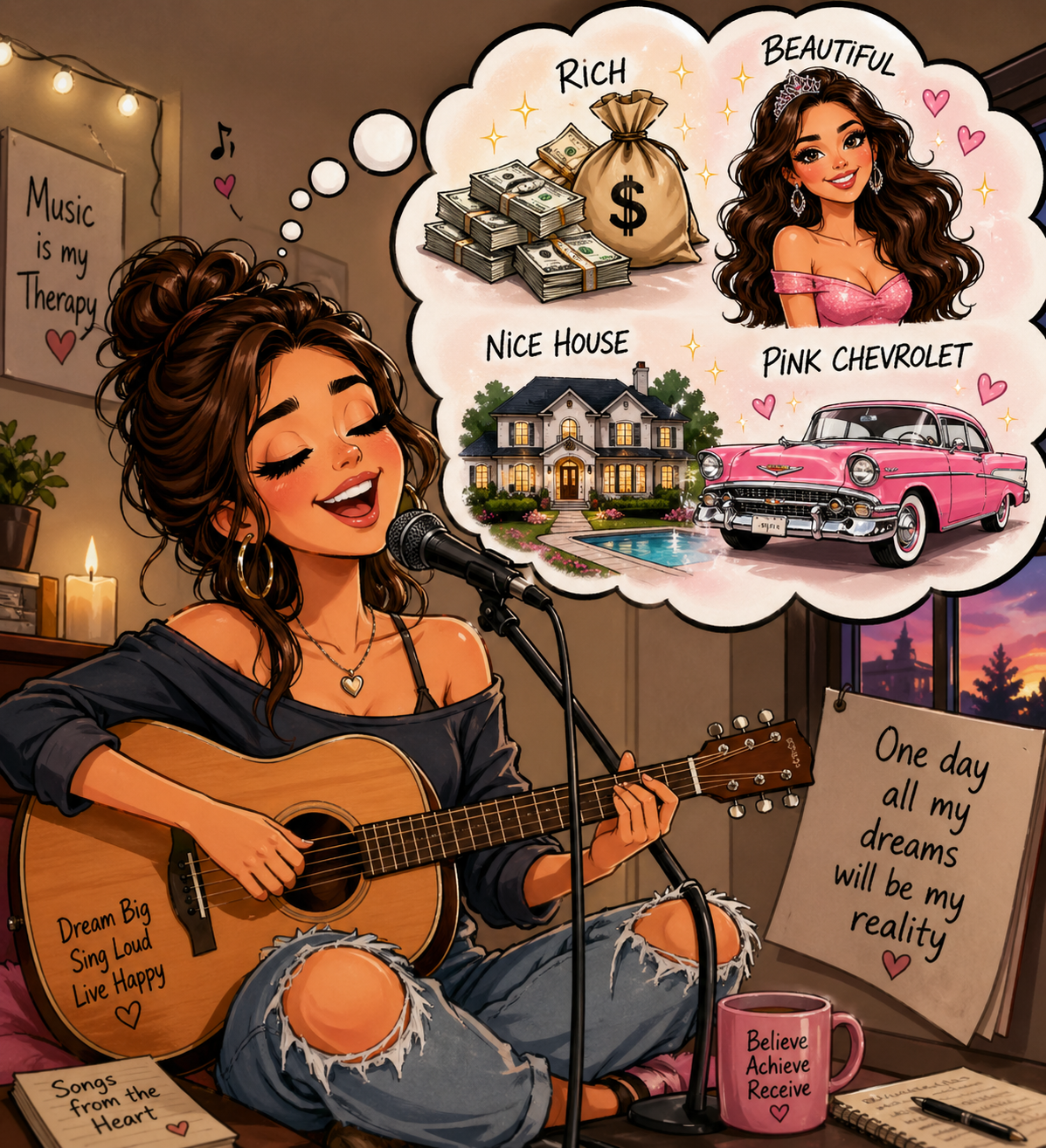 Dream-inspired custom song artwork